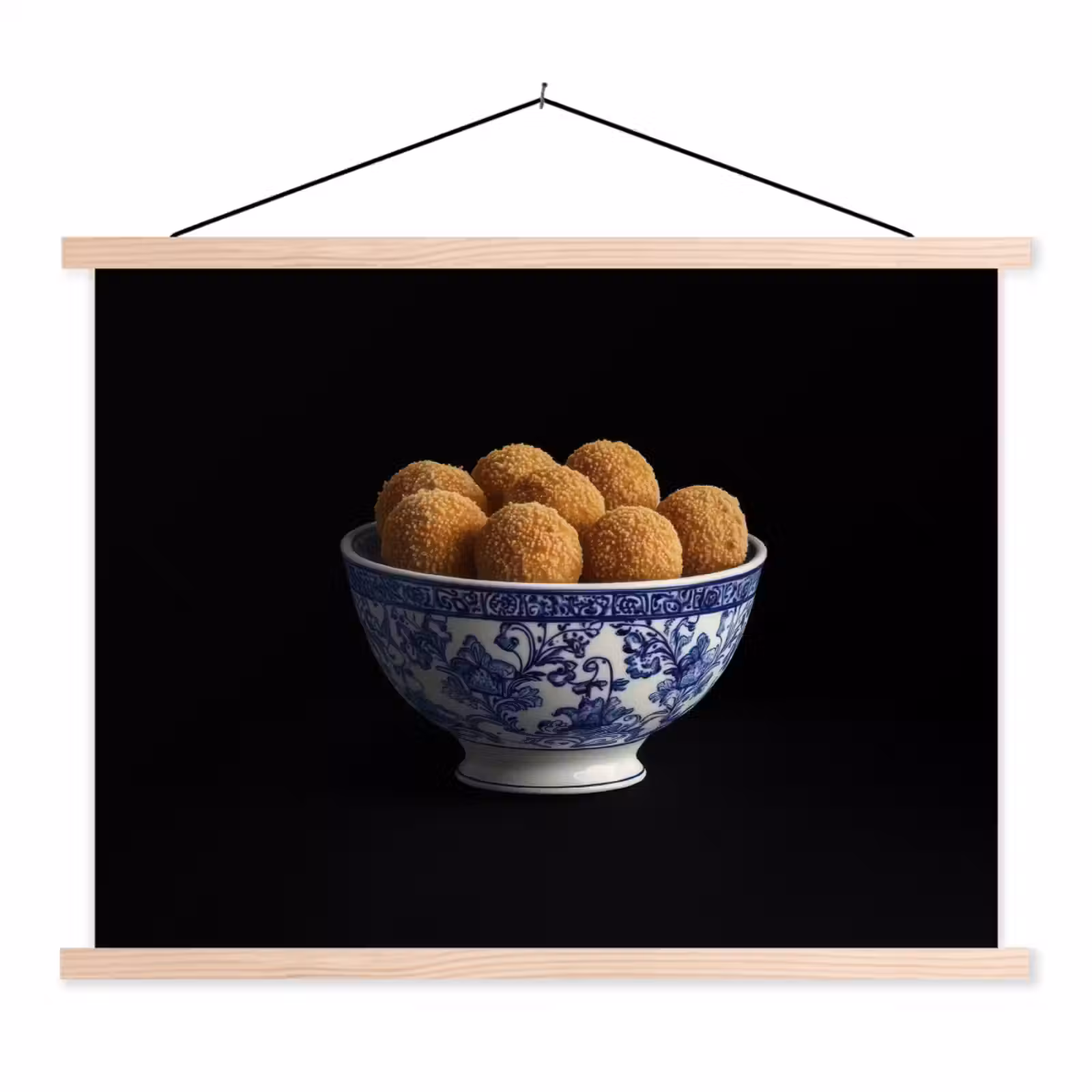 Schoolplaat - Delfts blauw - Bitterballen - Holland - Schaal — 1