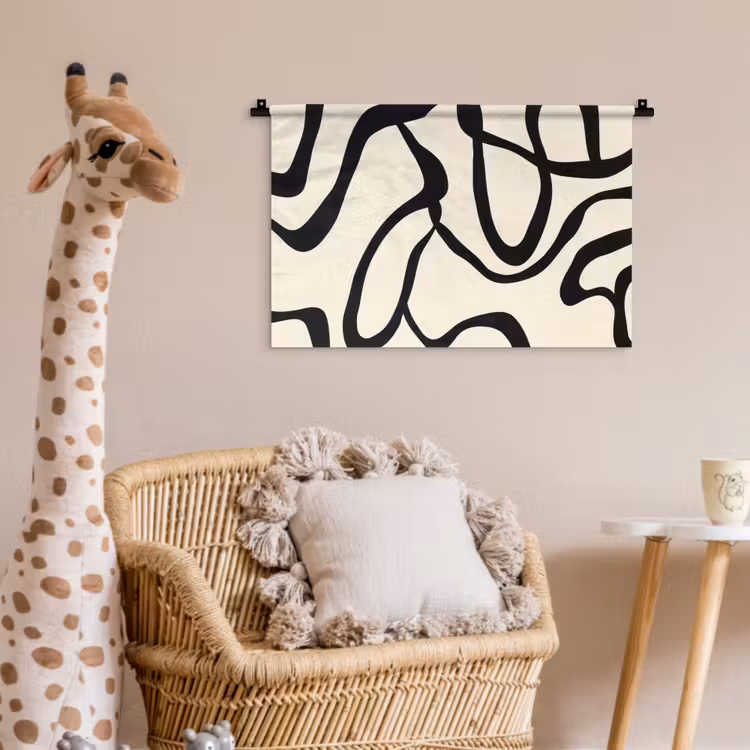 Wandkleed - Abstract - Lijnen - Modern - Beige — 5