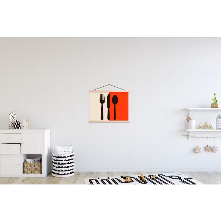 Schoolplaat - Bestek - Rood - Wit — 3