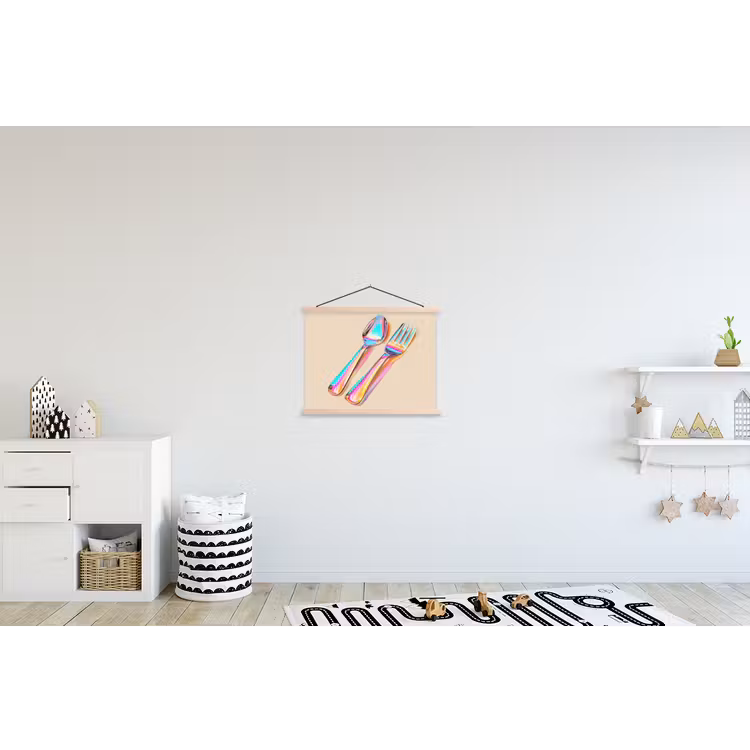 Schoolplaat - Regenboog - Lepel - Vork — 3