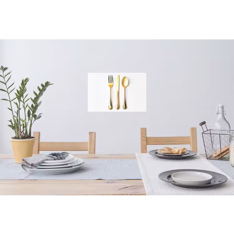 Muursticker - Bestek - Goud — 3