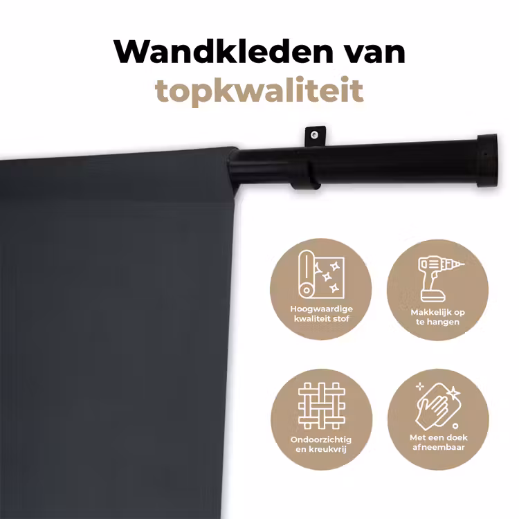 Wandkleed - Zilveren Lepel Sierlijk Handvat — 3