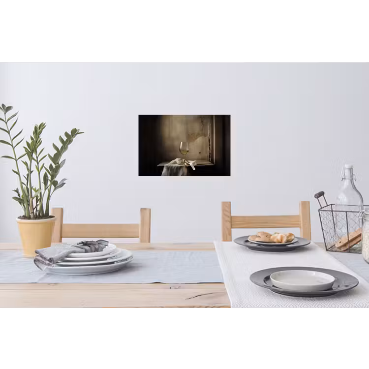 Muursticker - Strik - Beige - Witte - Wijn — 3