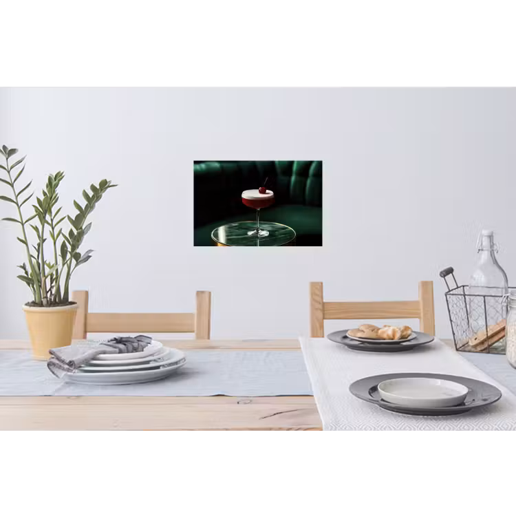 Muursticker - Kers - Cocktail - Rood - Marmer — 3