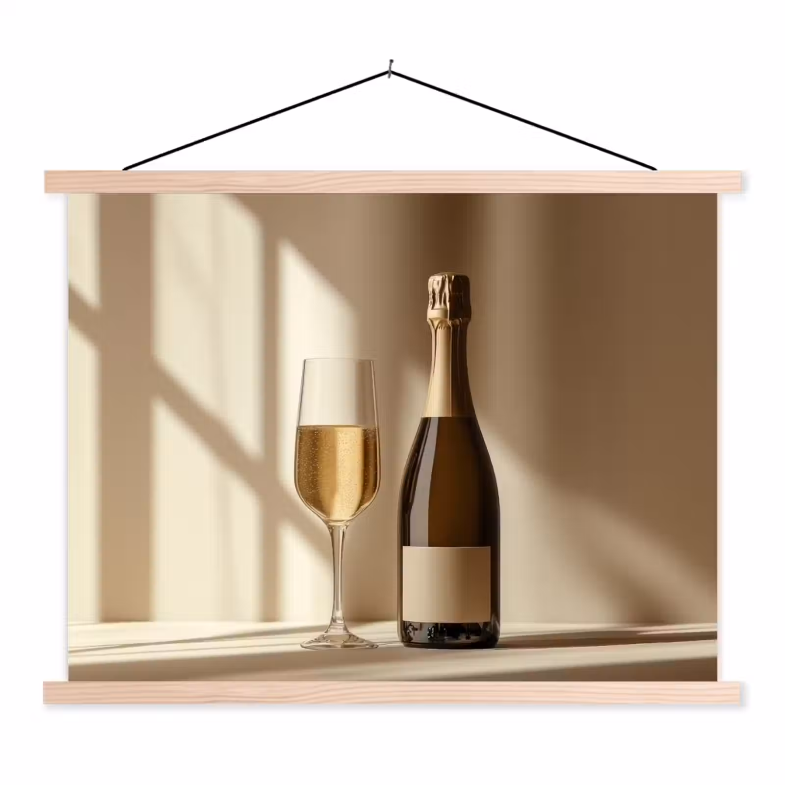 Schoolplaat - Champagne - Beige - Schaduw - Bubbels — 1