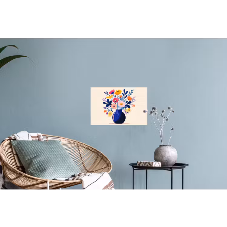 Muursticker - Vaas - Bloemen - Boeket — 4