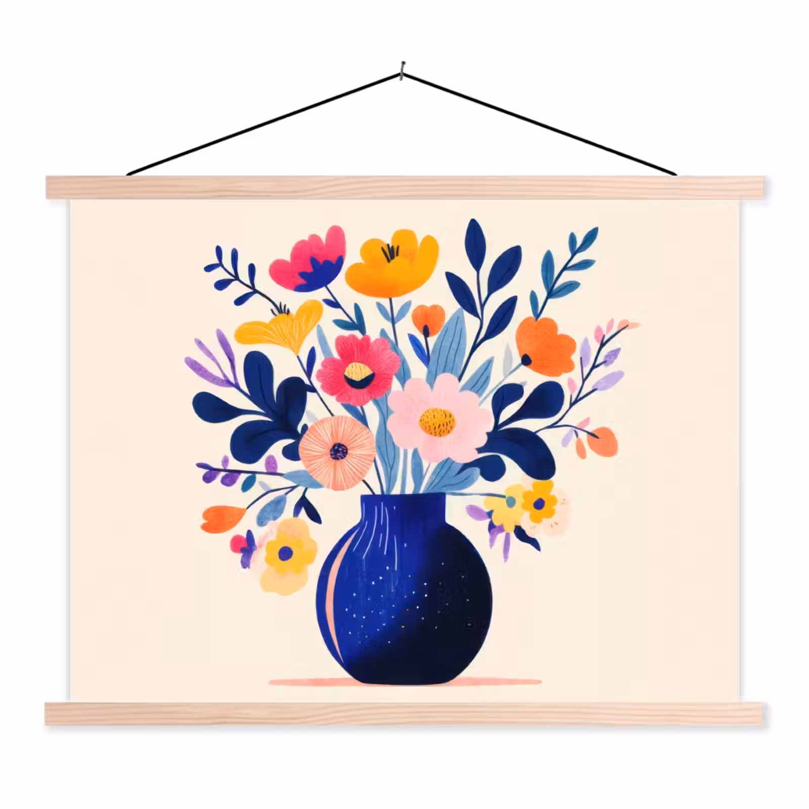 Schoolplaat - Vaas - Bloemen - Boeket — 1