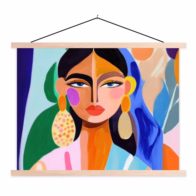 Schoolplaat -  Portret - Vrouw - Modern — 1