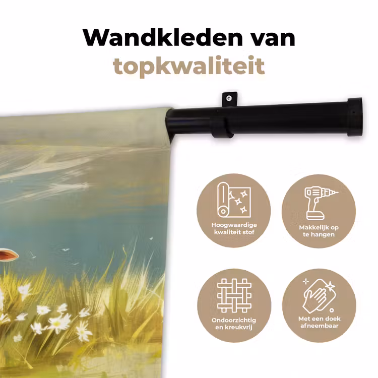 Wandkleed - Schaap - Weide - Groen — 3