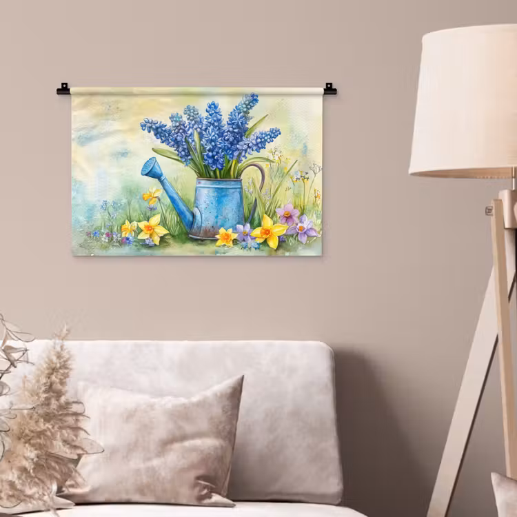 Wandkleed - Gieter - Lavendel - Bloesems — 2