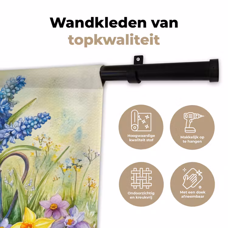 Wandkleed - Gieter - Lavendel - Bloesems — 3