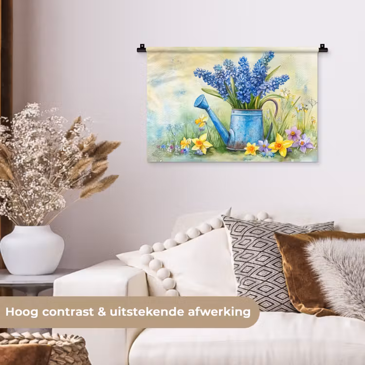 Wandkleed - Gieter - Lavendel - Bloesems — 4