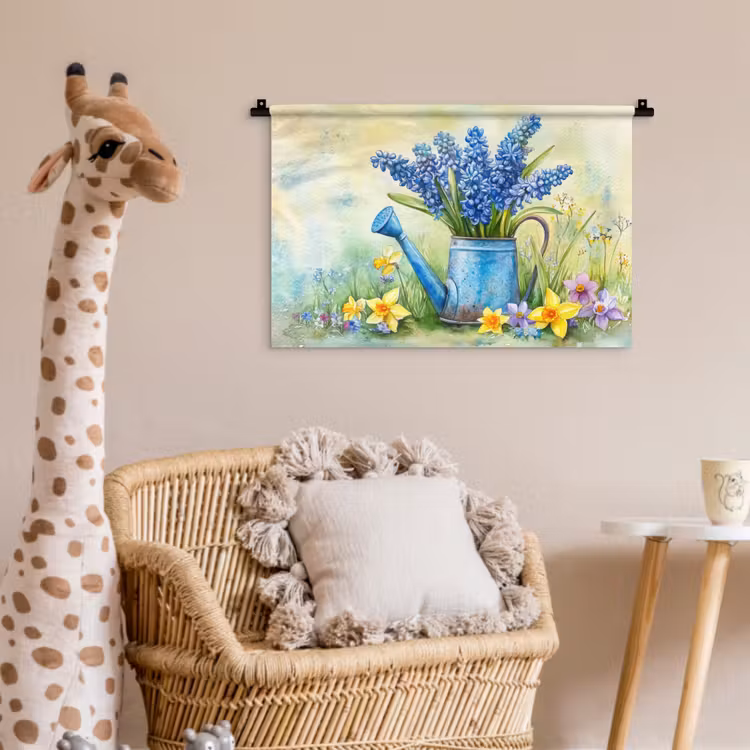 Wandkleed - Gieter - Lavendel - Bloesems — 5