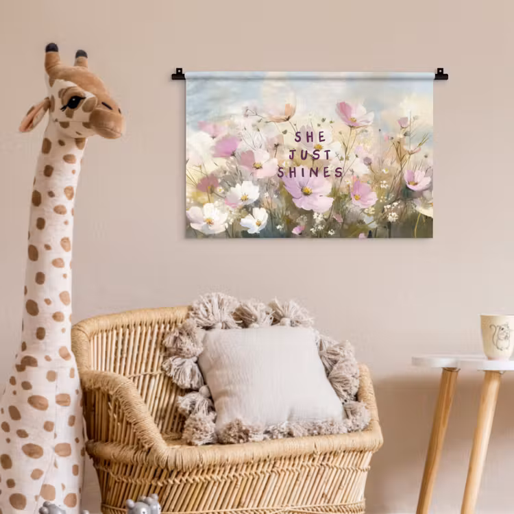 Wandkleed - Quote - Bloemen - Schilderachtig — 5