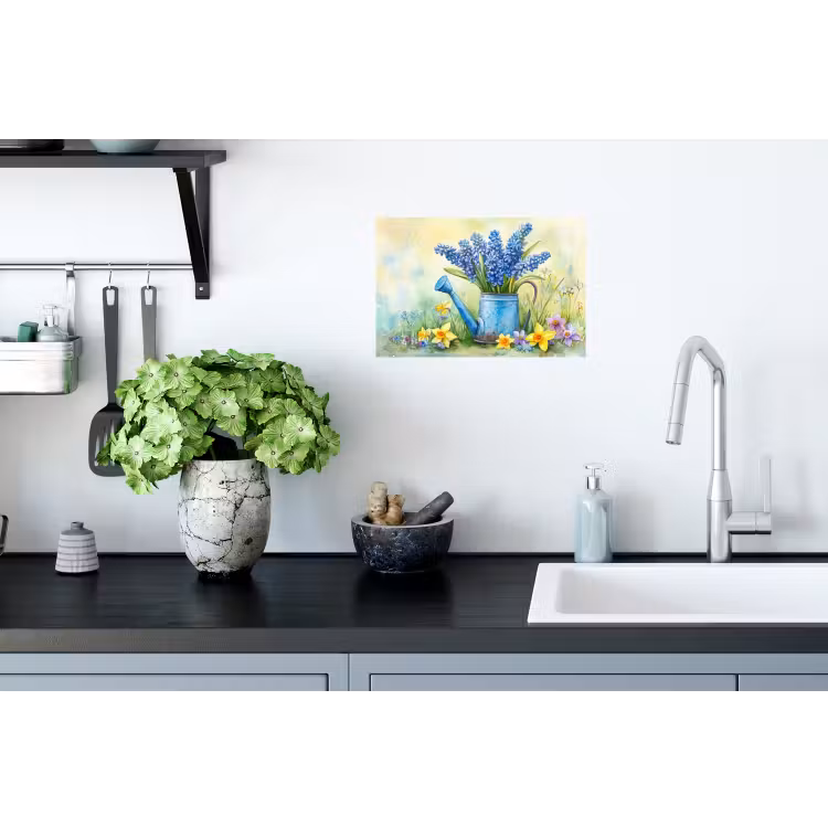 Muursticker - Gieter - Lavendel - Bloesems — 2