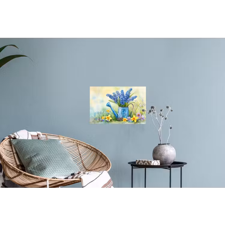 Muursticker - Lavendelbloemen - Quote - Gieter — 4
