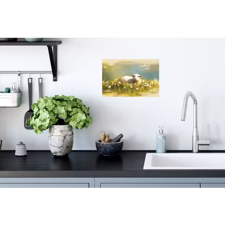 Muursticker - Schaap - Weide - Groen — 2