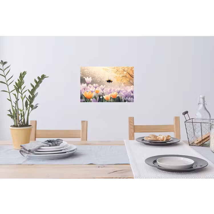 Muursticker - Viooltjes - bij - Zonlicht — 3