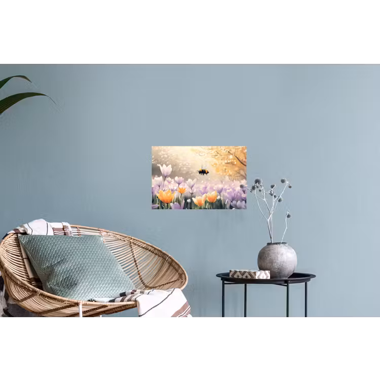 Muursticker - Viooltjes - bij - Zonlicht — 4