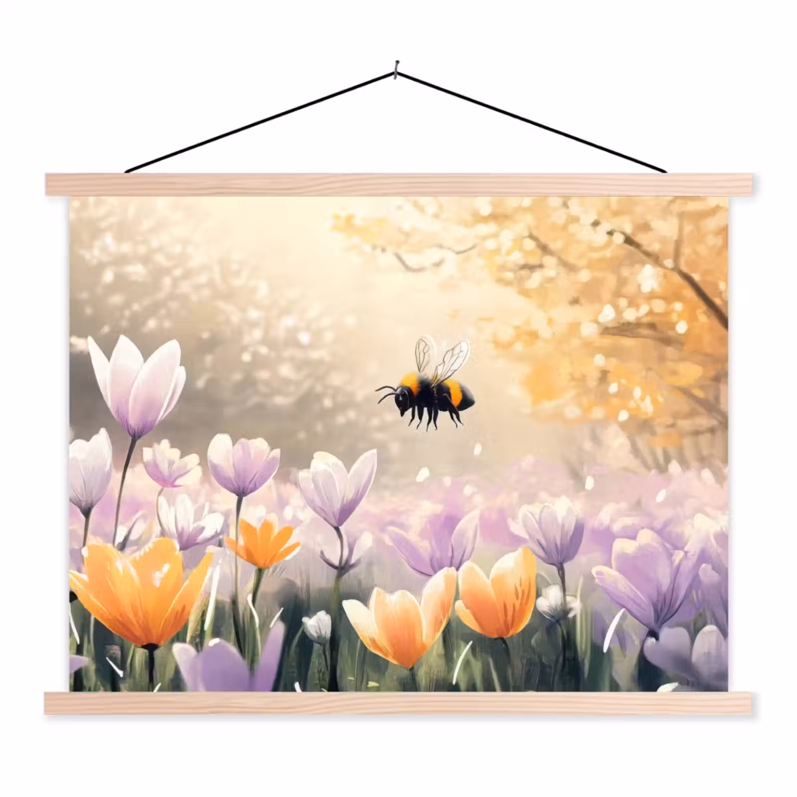 Schoolplaat - Viooltjes - bij - Zonlicht — 1