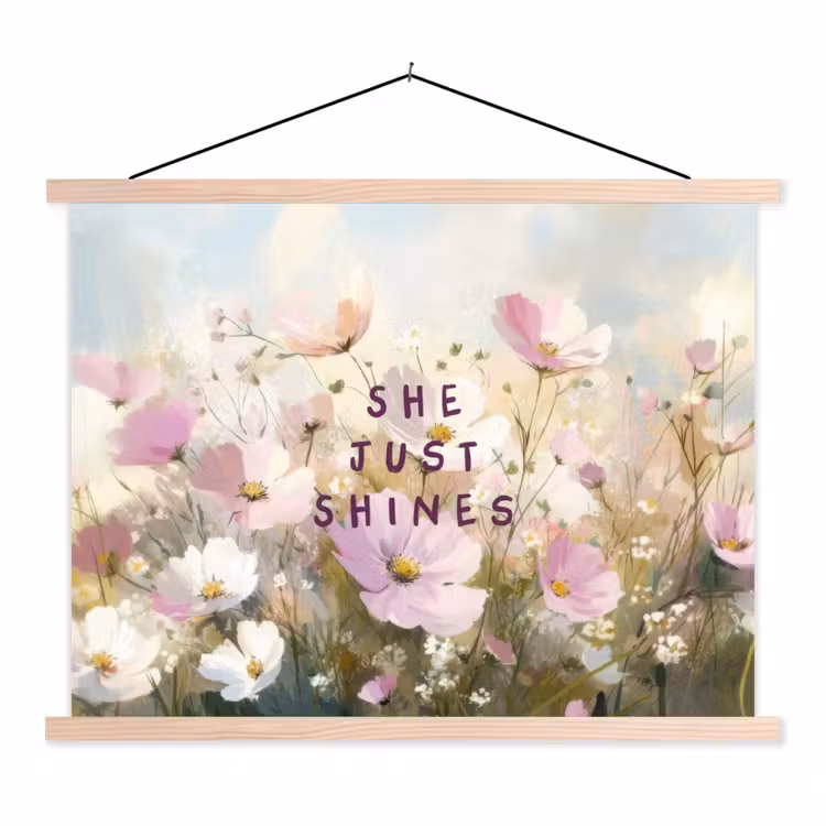 Schoolplaat - Quote - Bloemen - Schilderachtig — 1