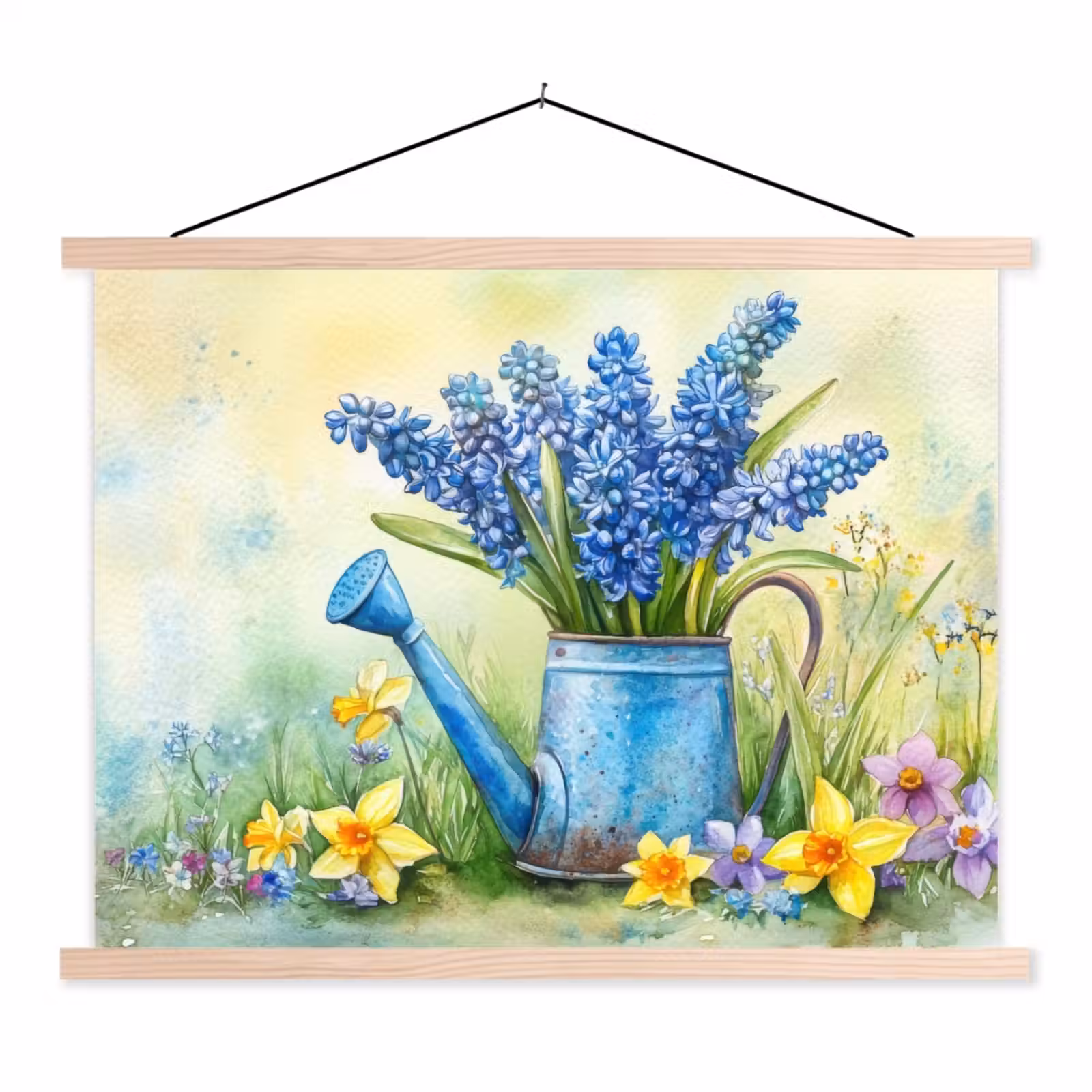 Schoolplaat - Gieter - Lavendel - Bloesems — 1