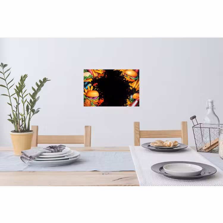 Muursticker - Fastfood - Graffiti - Hamburger - Eten - Modern — 3