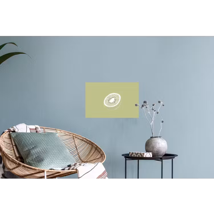 Muursticker - Kiwi - Lijntekening - Minimalistisch - Groen — 4