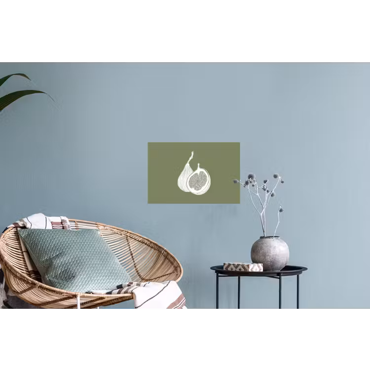 Muursticker - Vijgen - Minimalistisch - Getekend - Mosgroen — 4