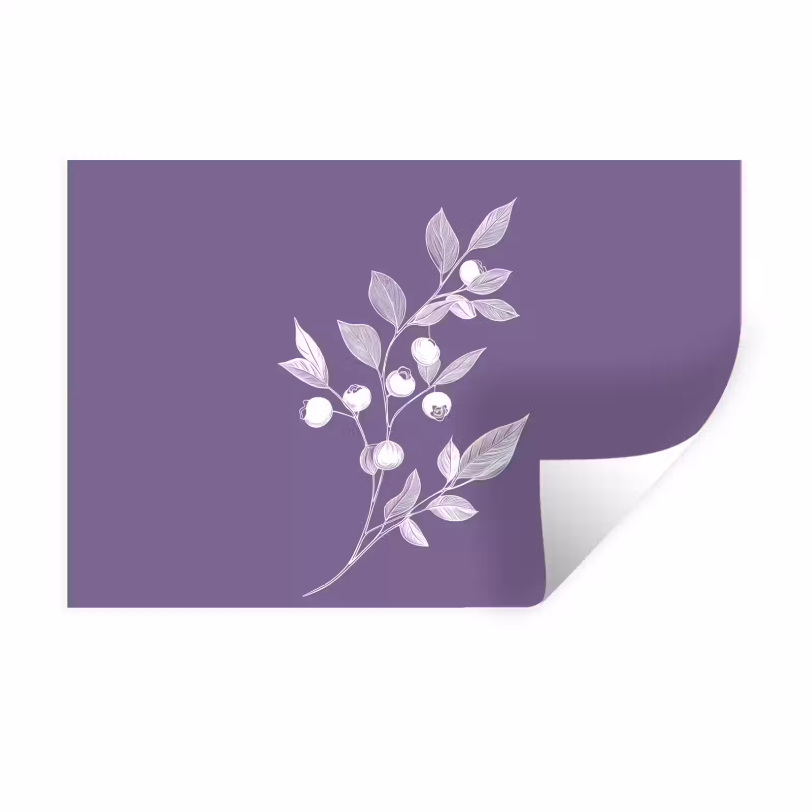 Muursticker - Tak - Sierlijk - Bladeren - Minimalistisch — 1