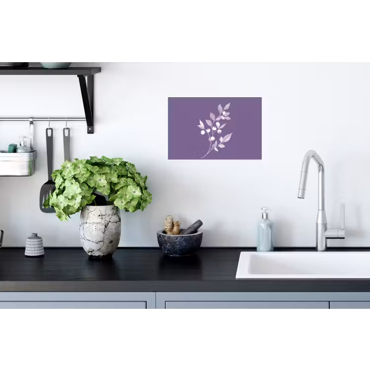 Muursticker - Tak - Sierlijk - Bladeren - Minimalistisch — 2