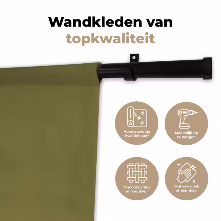 Wandkleed - Avocado - Minimalistisch - Illustratie - Groen — 3