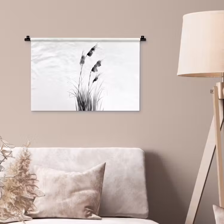 Wandkleed - Minimalistisch - Stelen - Wit — 2