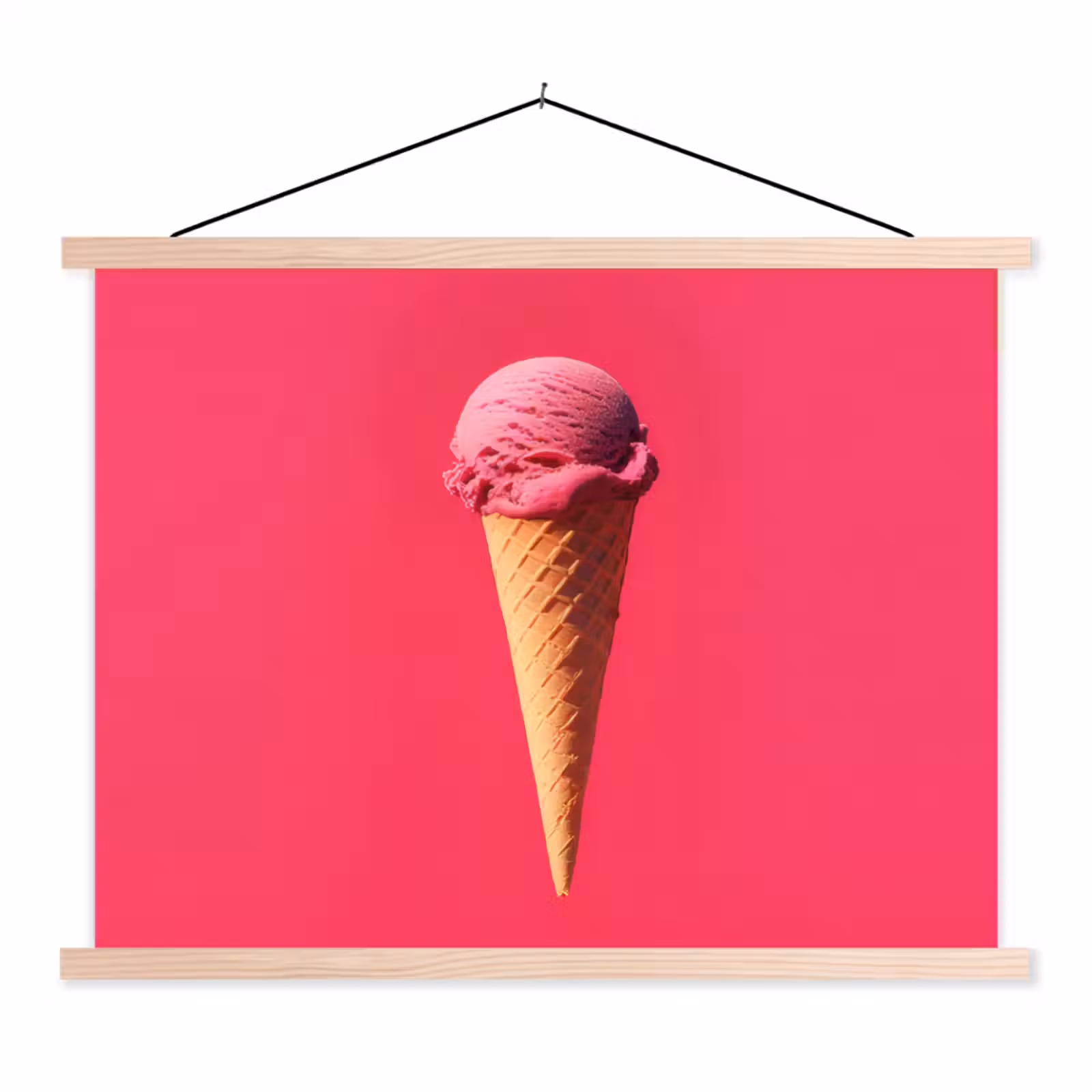 Schoolplaat - Schepijs - Roze - Hoorntje — 1