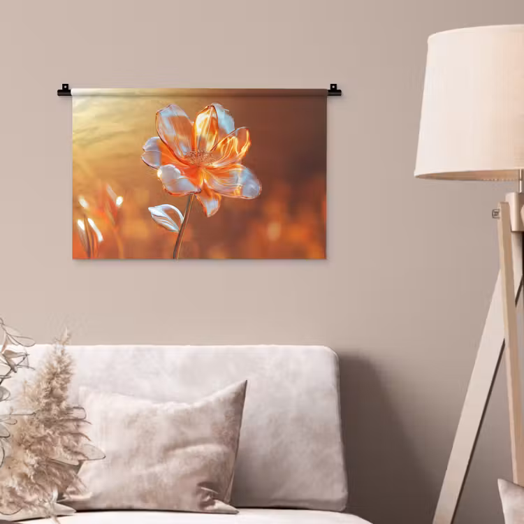 Wandkleed - Glazen - Bloem - Zonlicht — 2