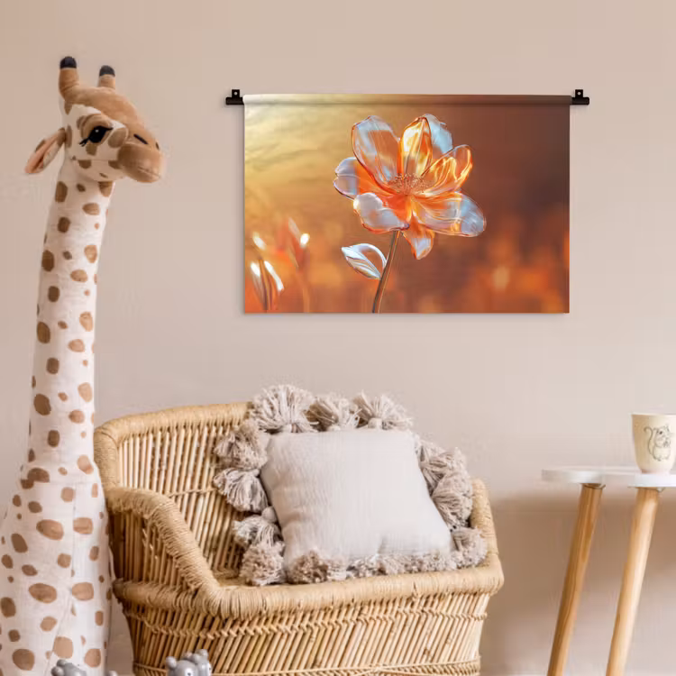 Wandkleed - Glazen - Bloem - Zonlicht — 5