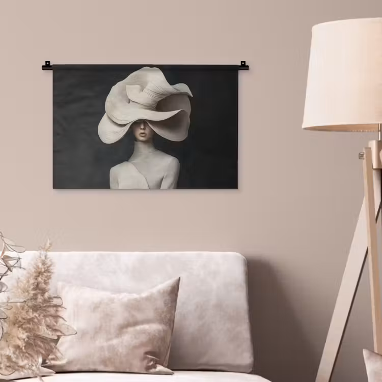 Wandkleed - Modern - Vrouw - Hoed — 2