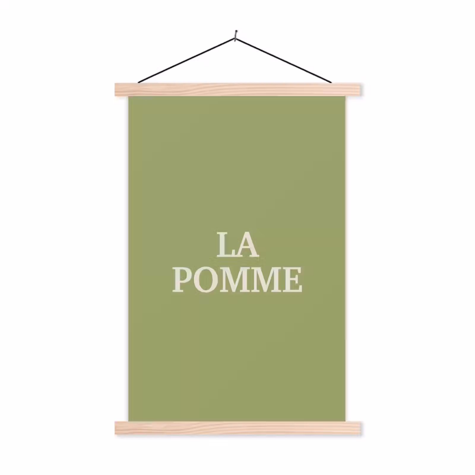 Schoolplaat - Appel - Groen - Minimalistisch — 1