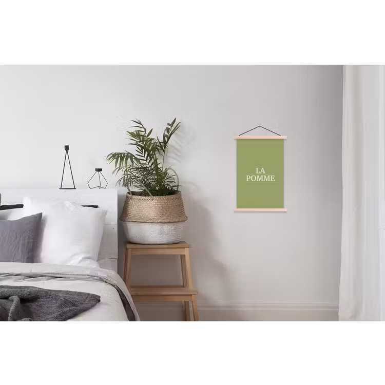 Schoolplaat - Appel - Groen - Minimalistisch — 2