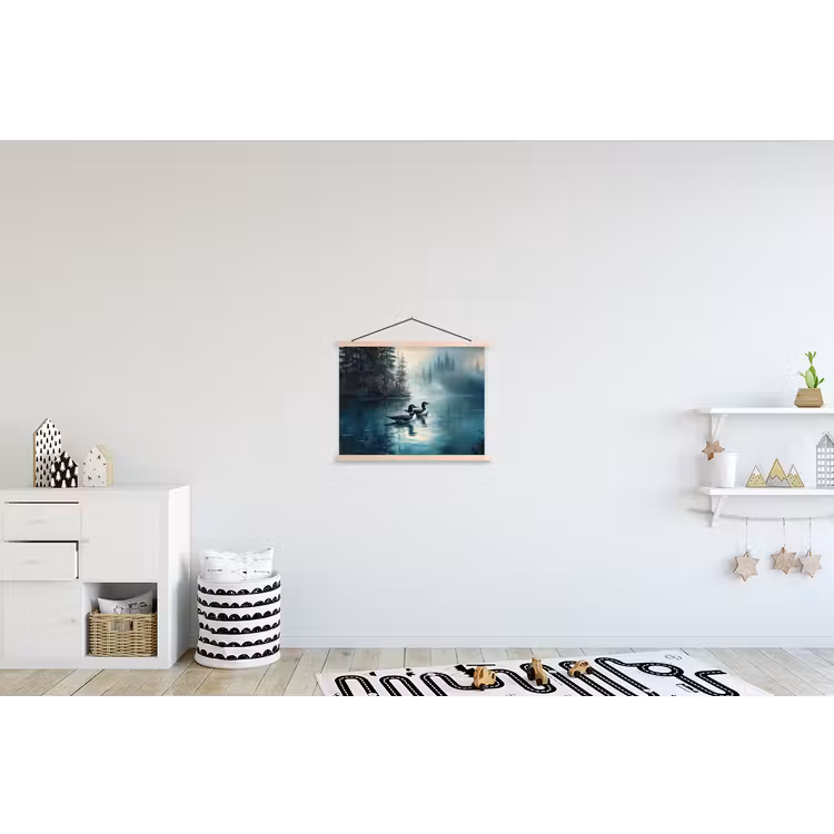 Schoolplaat - Bos - Water - Eenden - Mistig — 3