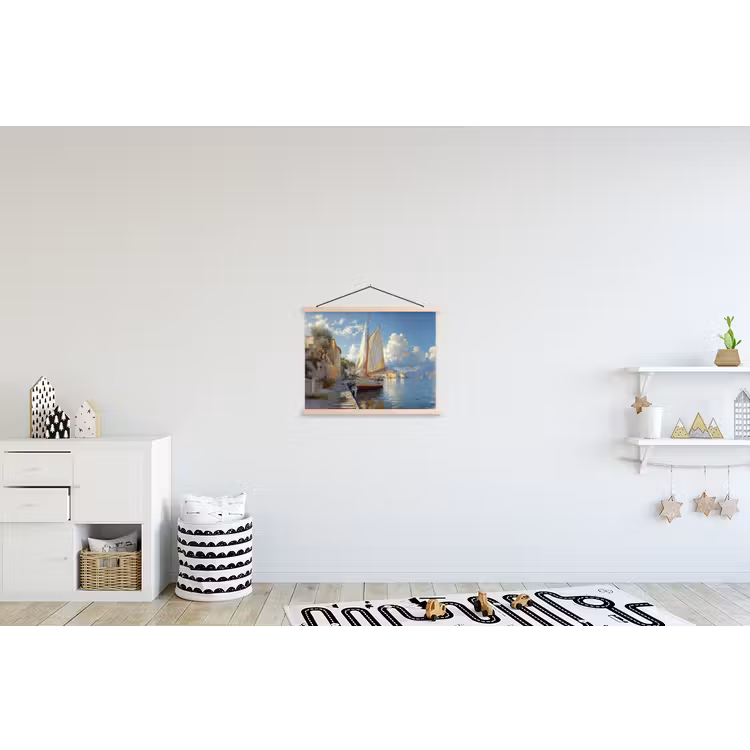 Schoolplaat - Zeilschip - Huizen - Kade - Zee — 3