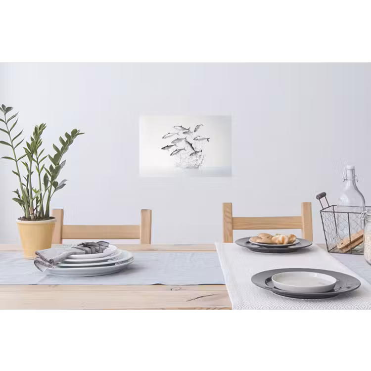Muursticker - Vissen - Water - Wit — 3