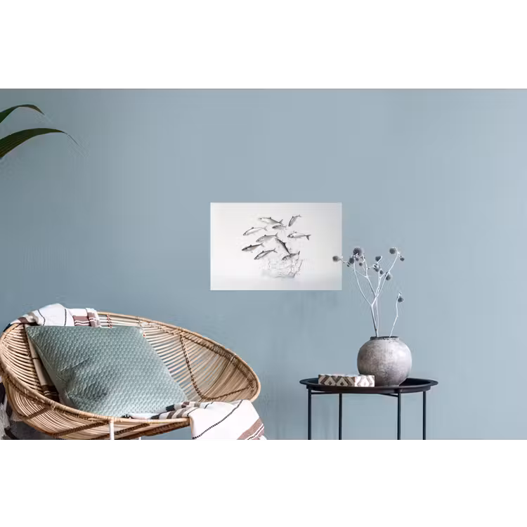 Muursticker - Vissen - Water - Wit — 4