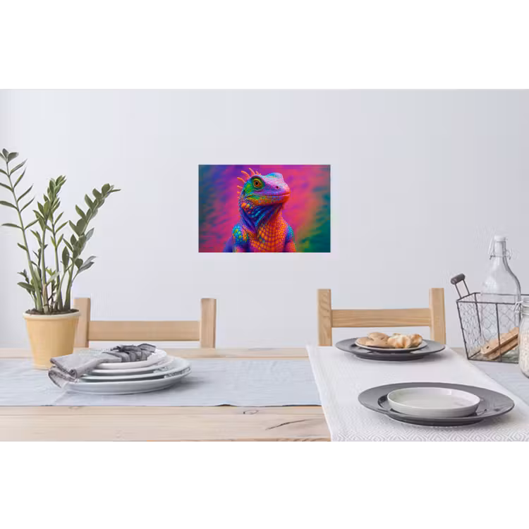 Muursticker - Kameleon - Dieren - Neon - Kleur — 3