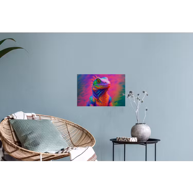 Muursticker - Kameleon - Dieren - Neon - Kleur — 4