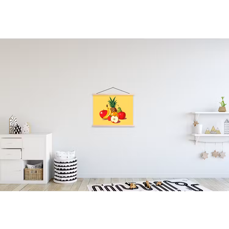 Schoolplaat - Fruit - Illustratie - Kleurrijk — 3