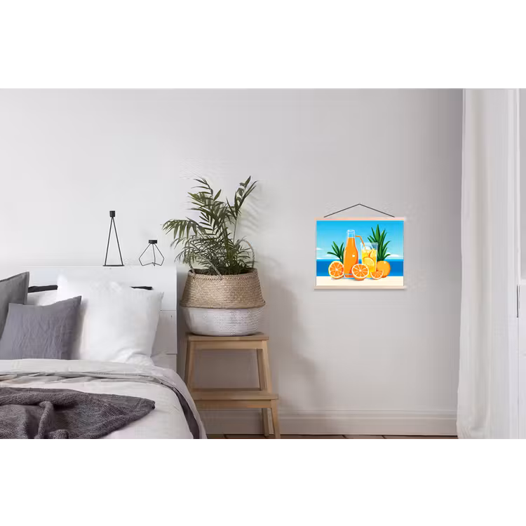 Schoolplaat - Sinaasappels - Ijsblokjes - Zee - Illustratie — 2