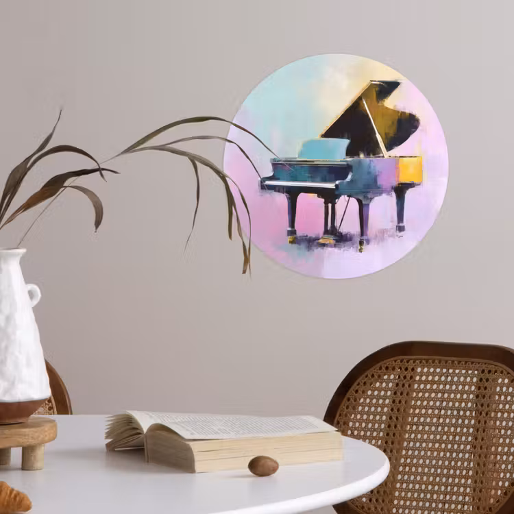 Behangcirkel - Piano - Pastel - Elegant - Dromerig — 4