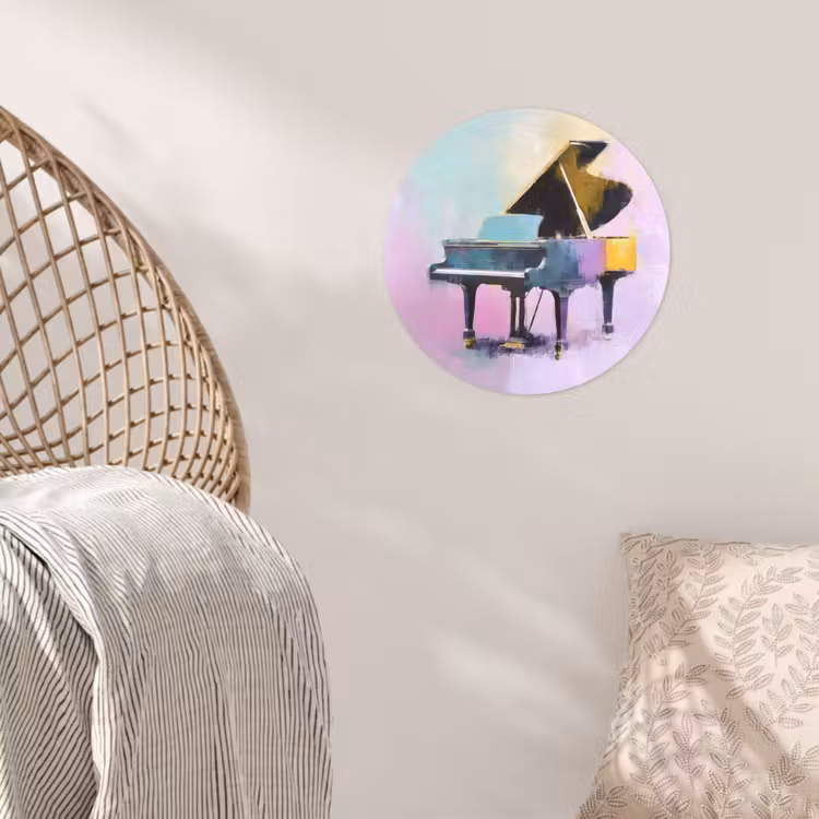 Behangcirkel - Piano - Pastel - Elegant - Dromerig — 5
