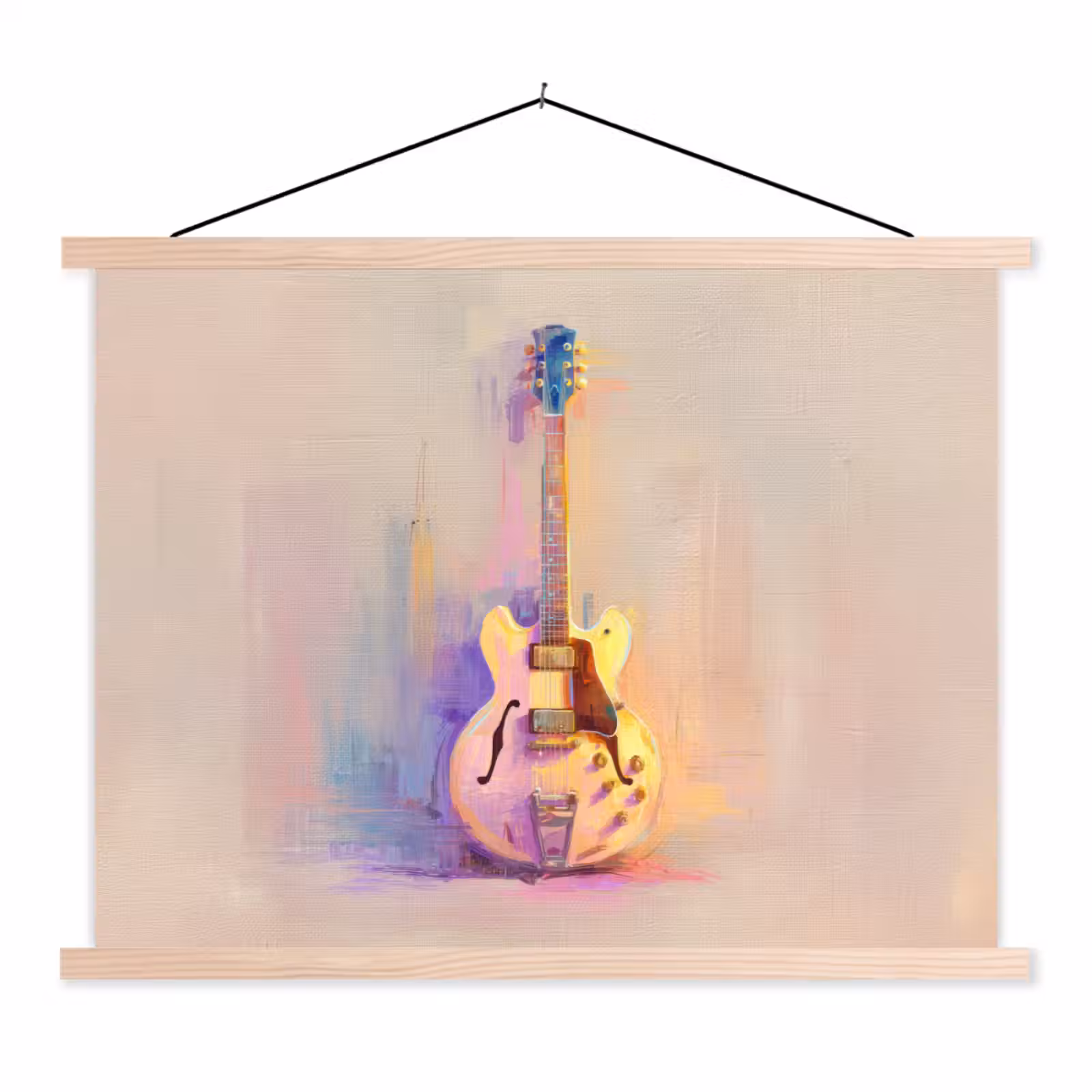 Schoolplaat - Gitaar - Pastel - Schilderachtig — 1